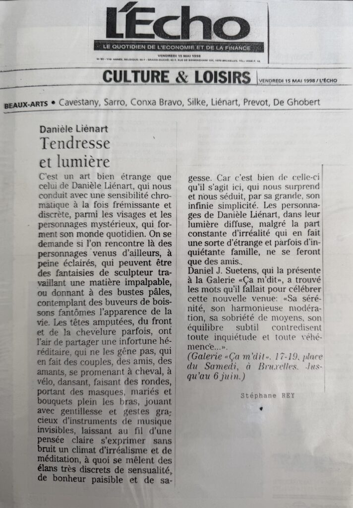 Presse - Danièle Liénart, article de l'Écho