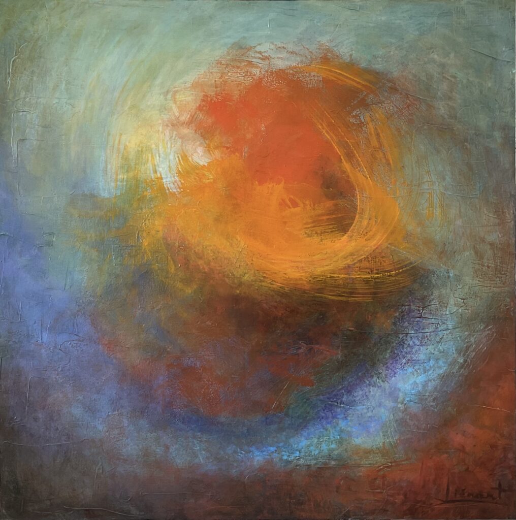 Tableau de Danièle Liénart - boule de feu